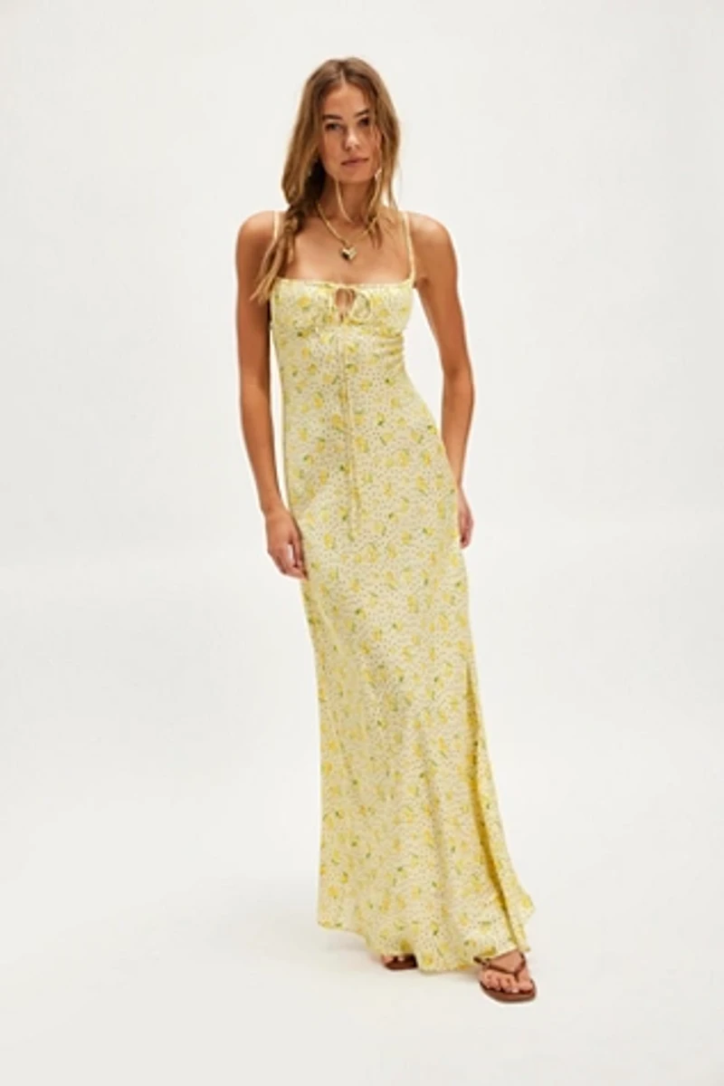 Lemon Slip Dress