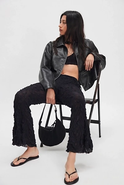 ESTHE Jacquard Flared Trousers