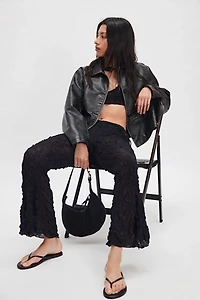 ESTHE Jacquard Flared Trousers