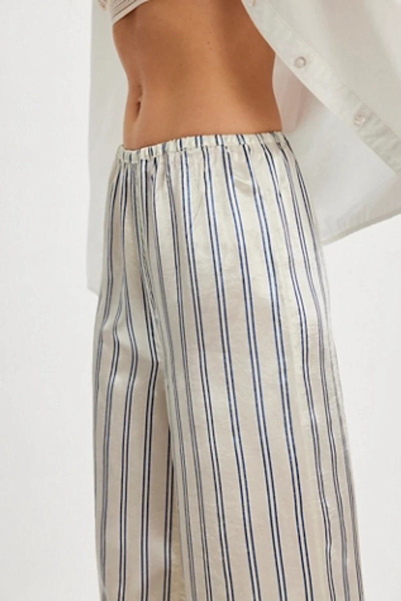 The Tiny Big Sister Striped Pull-On Trousers