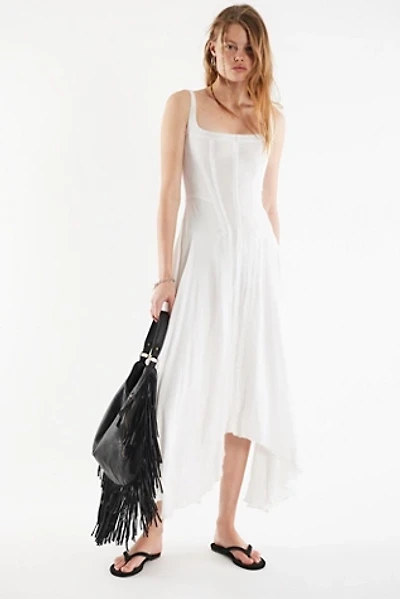 Understated Leather Honeymoon Midi Dress