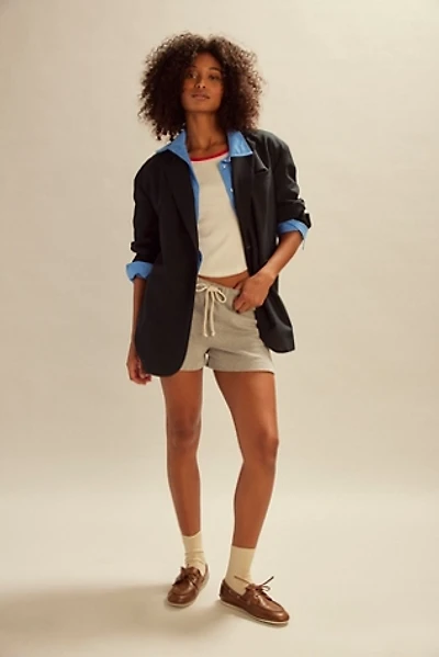 DONNI. The Stripe Eco-Terry Shorts