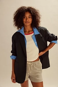 DONNI. The Stripe Eco-Terry Shorts