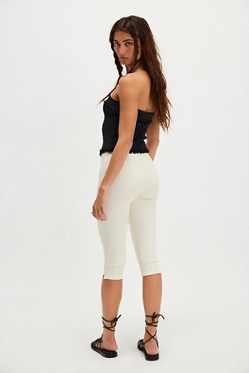 DONNI. The Rib Pedal Pusher Capris