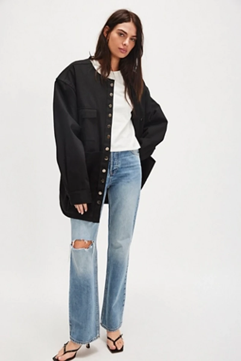 Asparagus Multi-Button Jacket