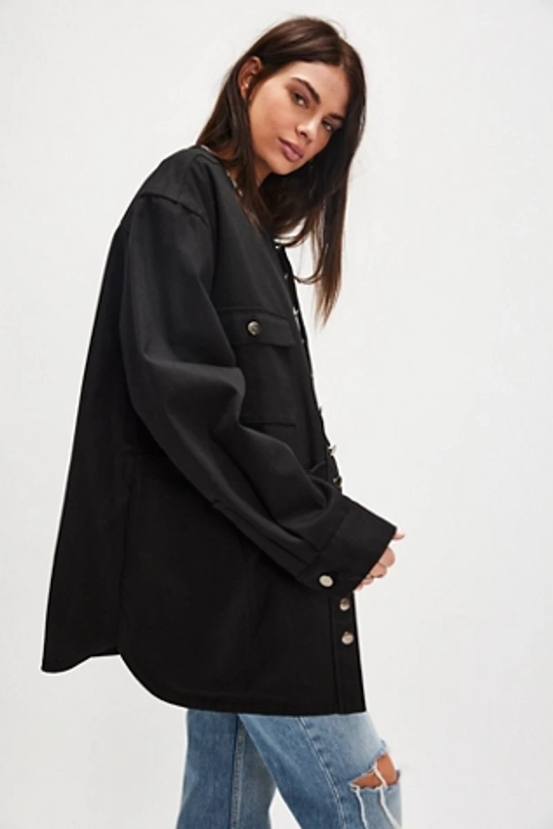 Asparagus Multi-Button Jacket