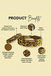 Sambboho Cheetah Dog Collar