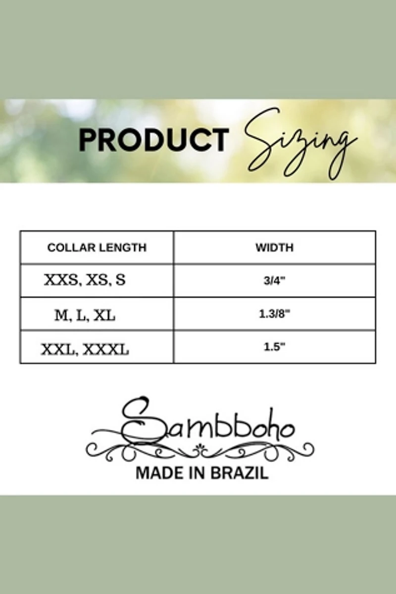 Sambboho Cheetah Dog Collar