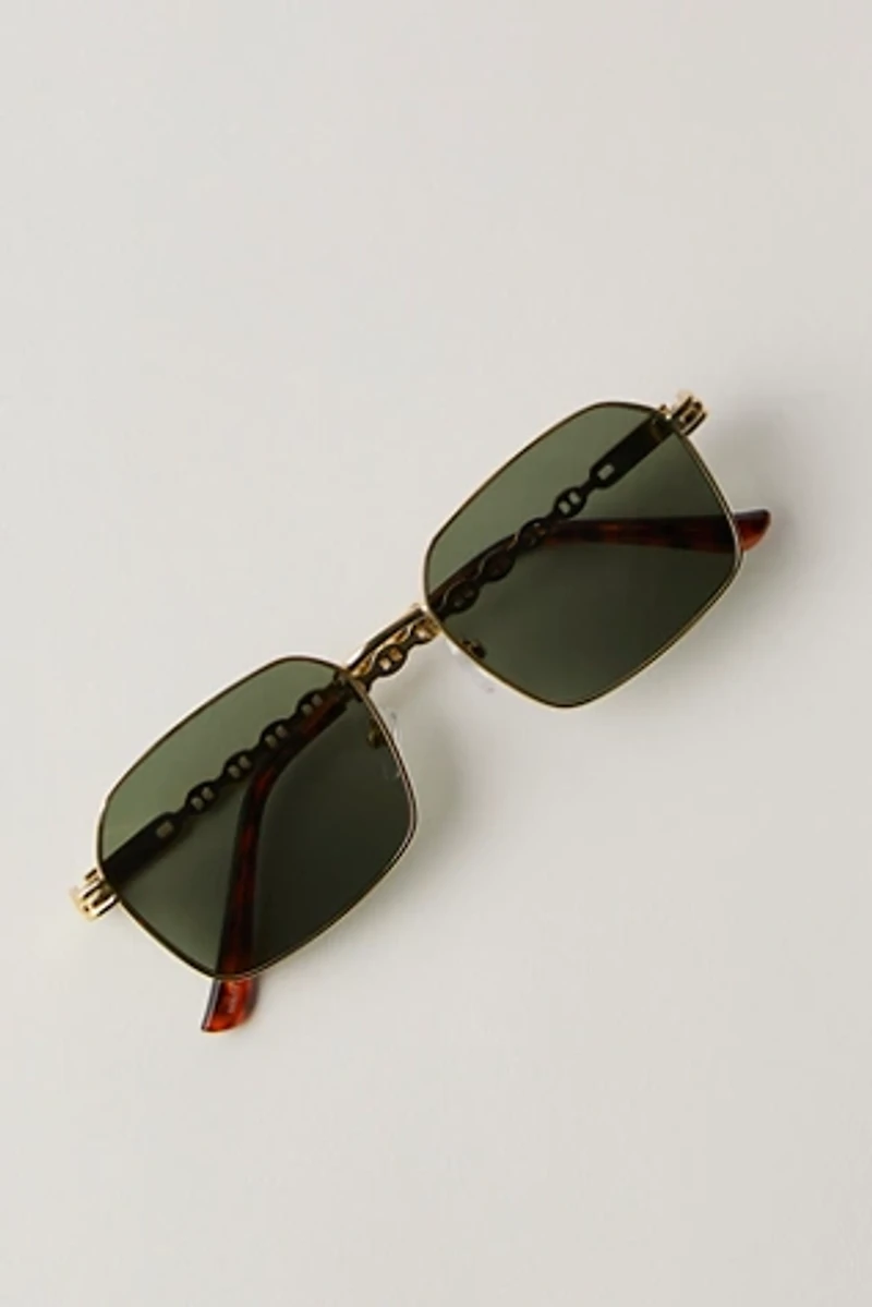 Rhythm Metal Rectangle Sunglasses