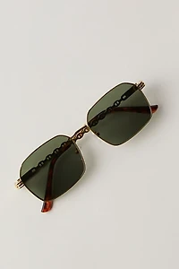 Rhythm Metal Rectangle Sunglasses