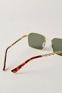Rhythm Metal Rectangle Sunglasses