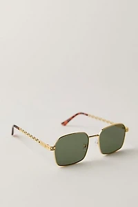 Rhythm Metal Rectangle Sunglasses