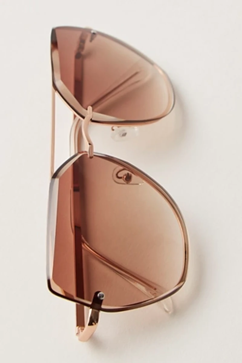 Alma Oversized Aviator Sunglasses