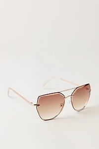 Alma Oversized Aviator Sunglasses