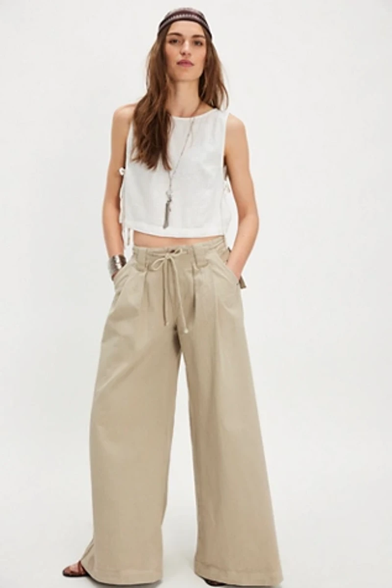 Julien Wide-Leg Chino Trousers