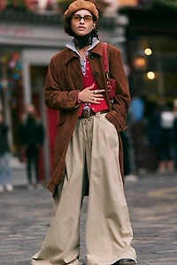 Julien Wide-Leg Chino Trousers