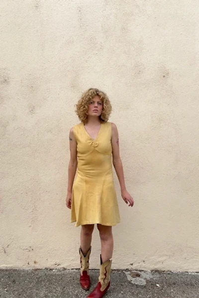 Vintage Buckskin Leather Dres Selected by The Curatorial Dept.