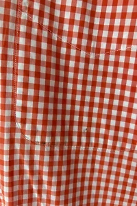 Polo Ralph Lauren Orange Gingham Collared Shirt Selected by The Curatorial Dept.
