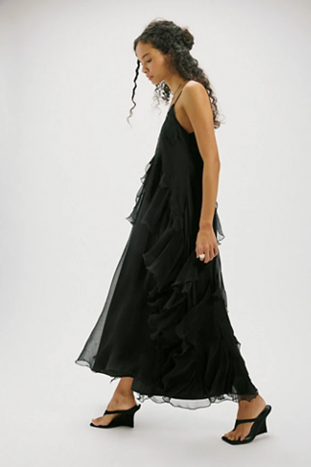 nigel preston floating angel chiffon maxi dress Nigel Preston Floating Angel Chiffon Maxi Dress in Red