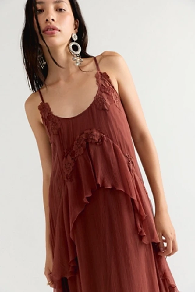 nigel preston floating angel chiffon maxi dress Becky dress Color:LIGHT BROWN PINK LEOPARD kyle clothing store Sakkas Rosa Boho Style