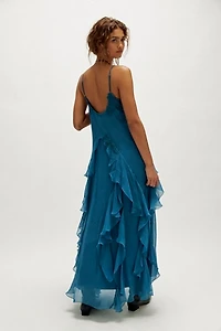 Nigel Preston Floating Angel Chiffon Maxi Dress
