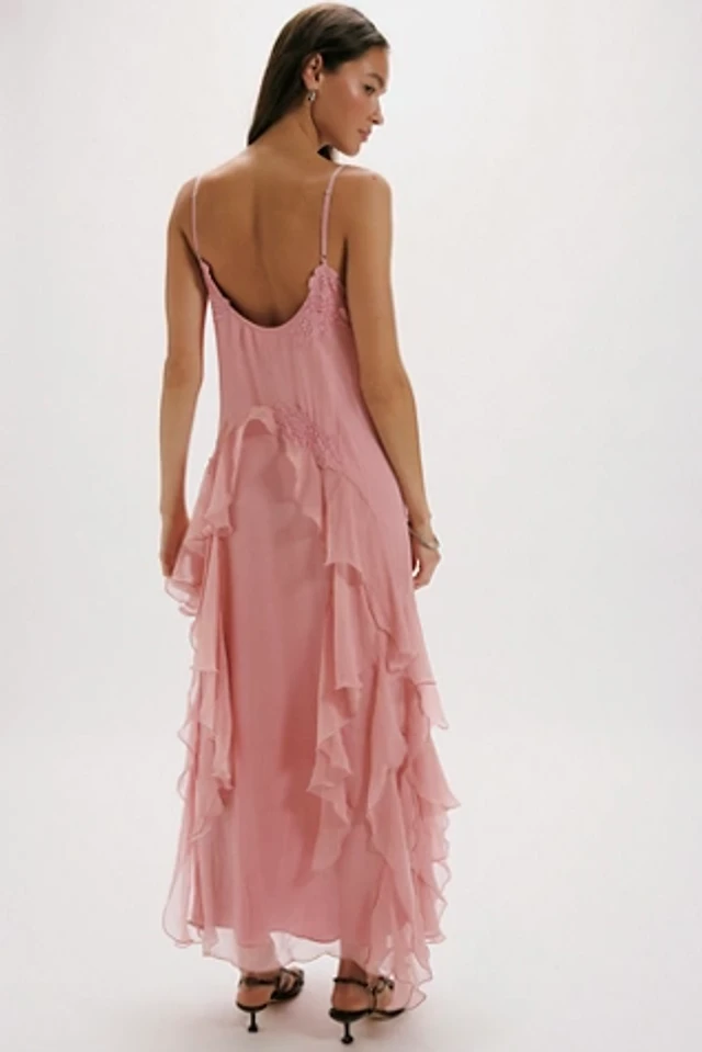 nigel preston floating angel chiffon maxi dress cream Nigel Preston Floating Angel Chiffon Maxi Dress