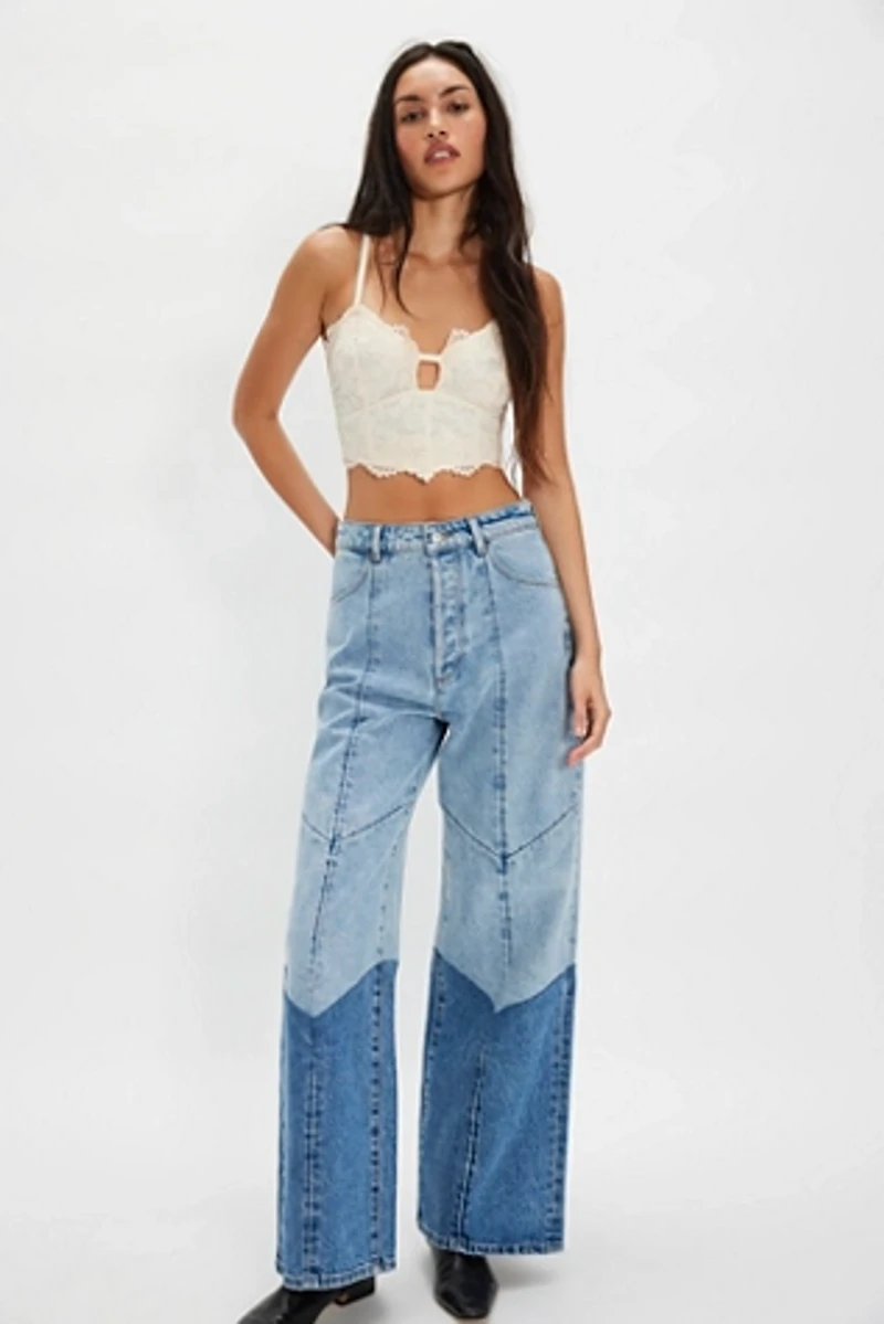 Rolla's Studio Flare Chevron Jeans
