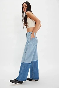 Rolla's Studio Flare Chevron Jeans
