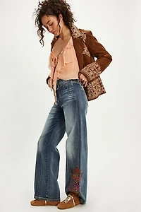 Driftwood Triple Pintuck Pia Jeans