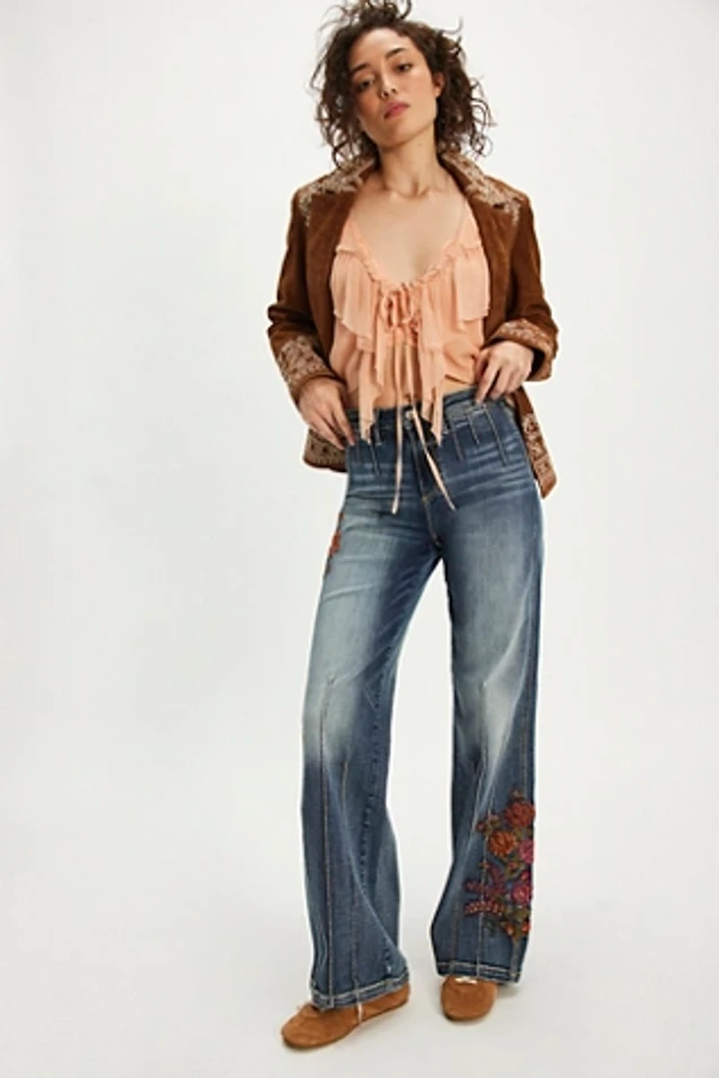 Driftwood Triple Pintuck Pia Jeans