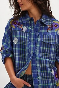 We The Free Embroidered Sashiko Shirt