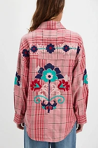 We The Free Embroidered Sashiko Shirt