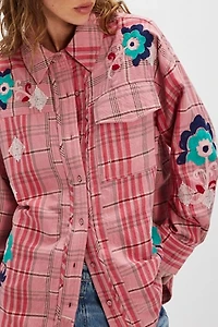 We The Free Embroidered Sashiko Shirt