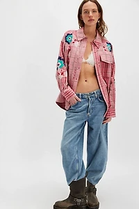 We The Free Embroidered Sashiko Shirt