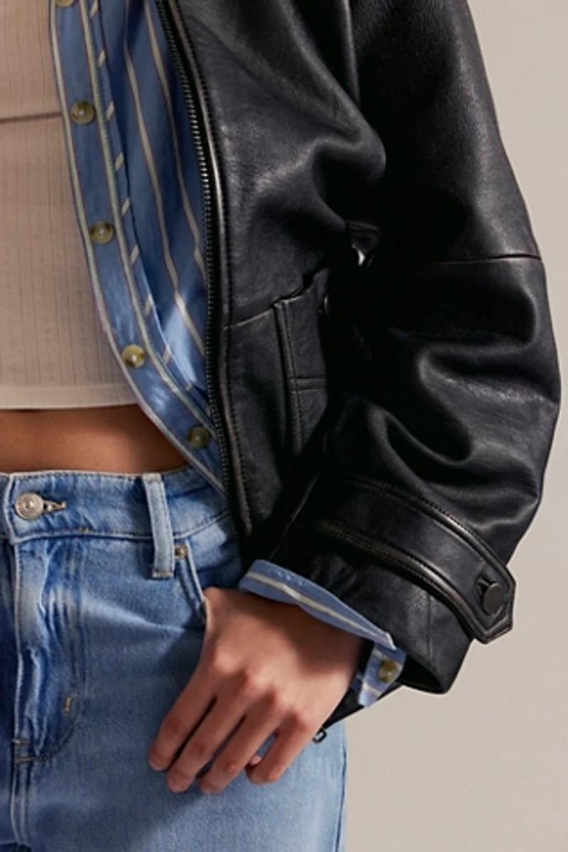 We The Free Easy That Leather Jacket