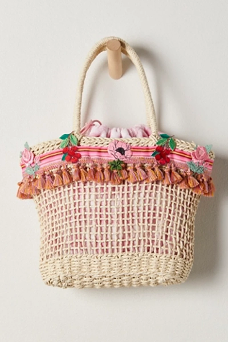 Anna Sui Raffia Tassel Bag