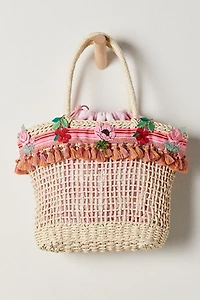 Anna Sui Raffia Tassel Bag