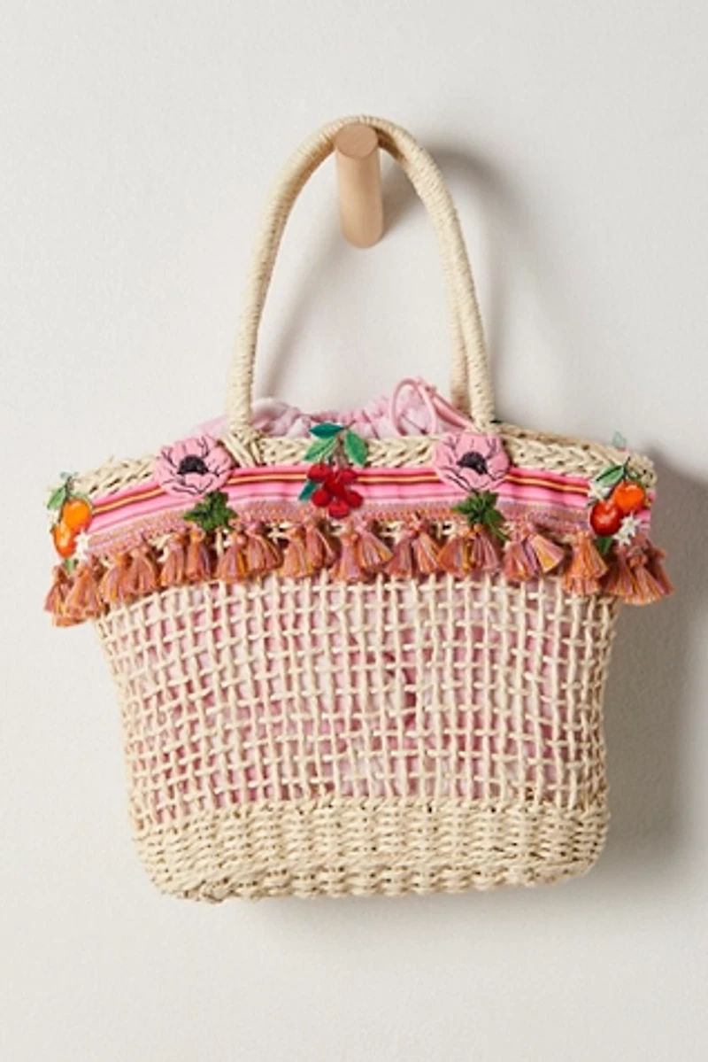 Anna Sui Raffia Tassel Bag
