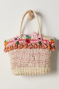 Anna Sui Raffia Tassel Bag