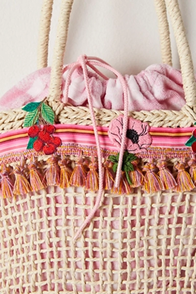 Anna Sui Raffia Tassel Bag