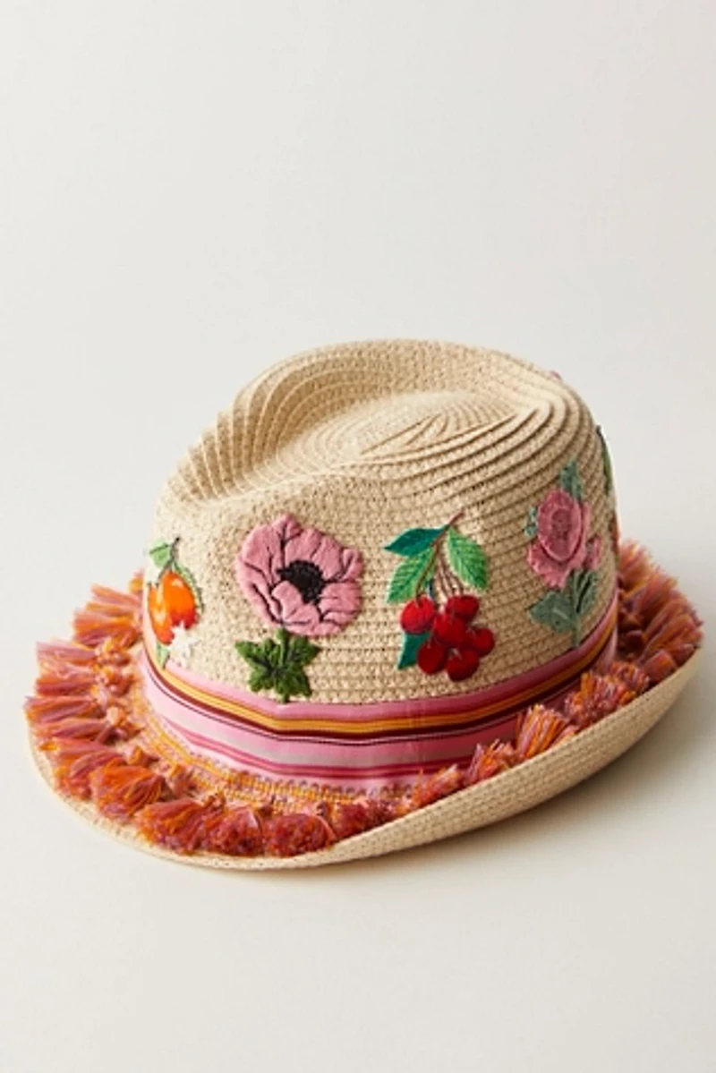 Anna Sui Embroidered Fedora