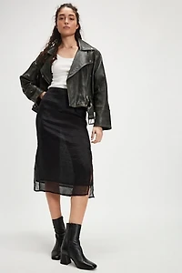 Sheer Luck Midi Skirt