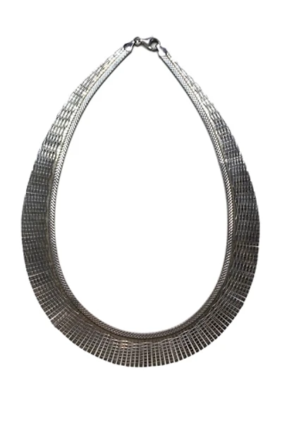 Vintage Sterling Cleopatra Necklace, Reversible Collar Selected by Lux Revival