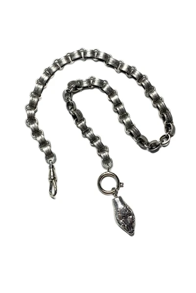 Vintage Whiting + Davis Snake Pendant with Bookchain Necklace Selected by Lux Revival