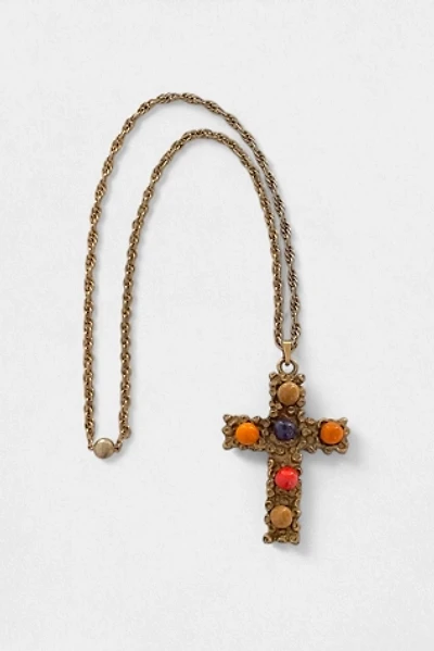 Large 70s Brutalist Cross Pendant Selected by MARMALADE