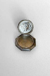 Antique Embossed Silver Daisy Souvenir Box Selected by MARMALADE