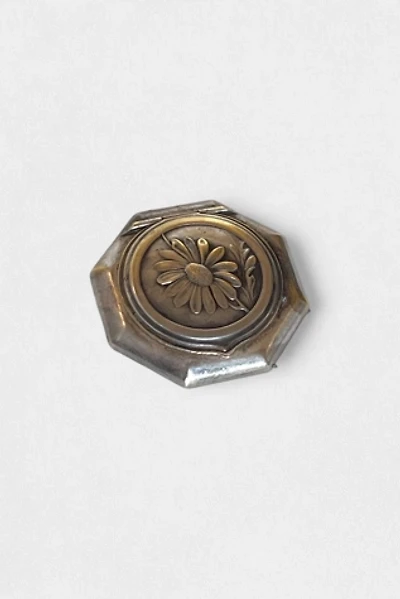 Antique Embossed Silver Daisy Souvenir Box Selected by MARMALADE