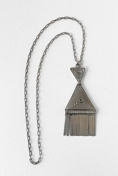 Vintage Modernist Mid-Century Artisan Fringe Pendant Necklace Selected by MARMALADE