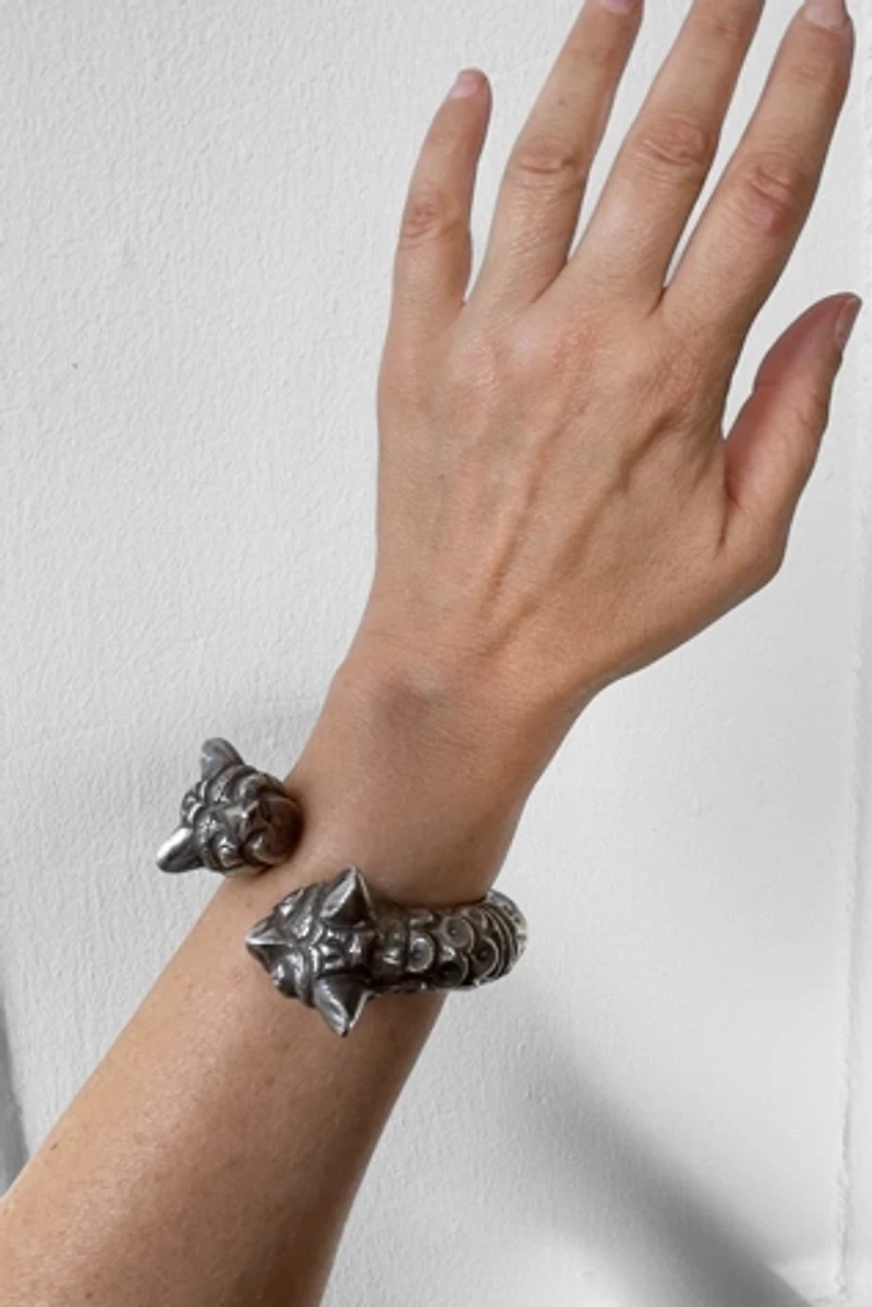 Antique Double Tiger Heads Torque Bracelet Selected by MARMALADE