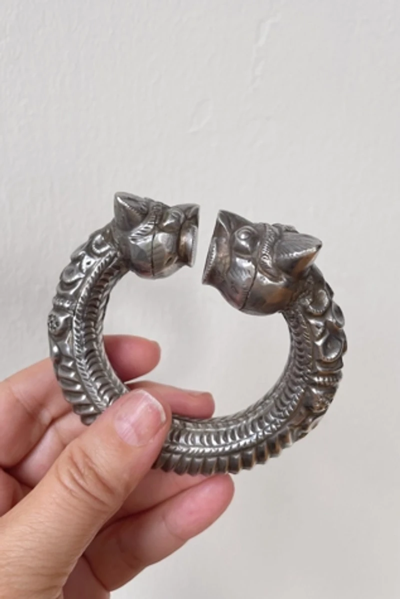 Antique Double Tiger Heads Torque Bracelet Selected by MARMALADE